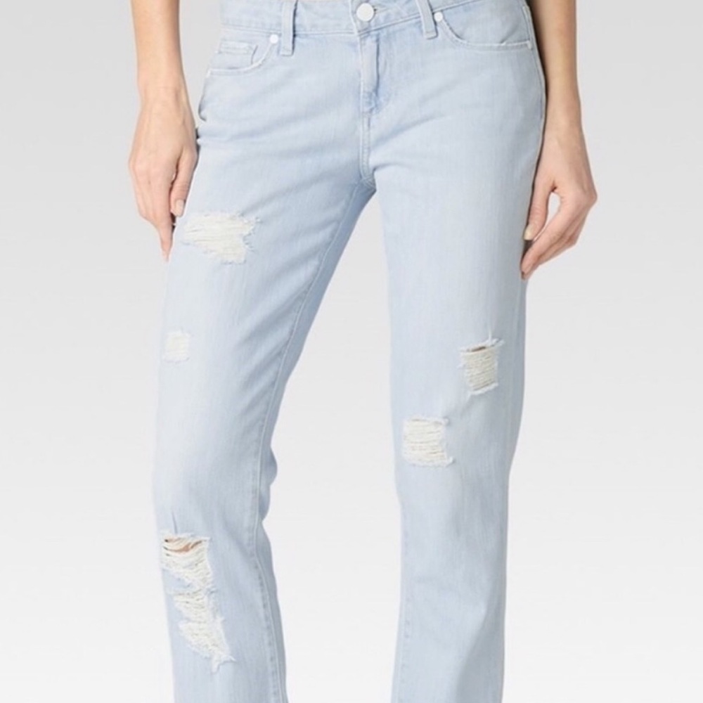 PAIGE Verdugo Crop Distressed 28